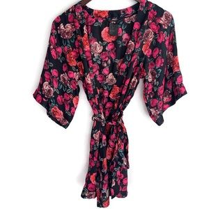 H&M floral kimono robe size XS!